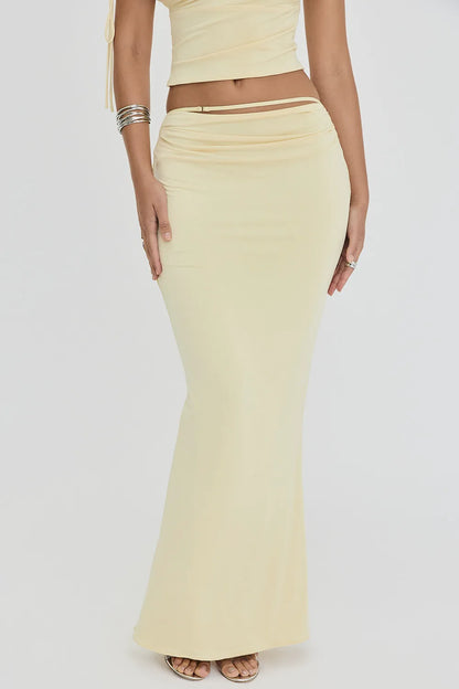 Mistress Rocks Creme Brûlée Maxi Skirt - SALE