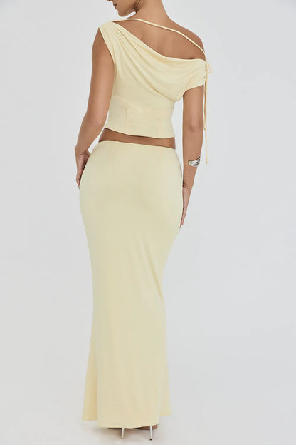 Mistress Rocks Creme Brûlée Maxi Skirt - SALE
