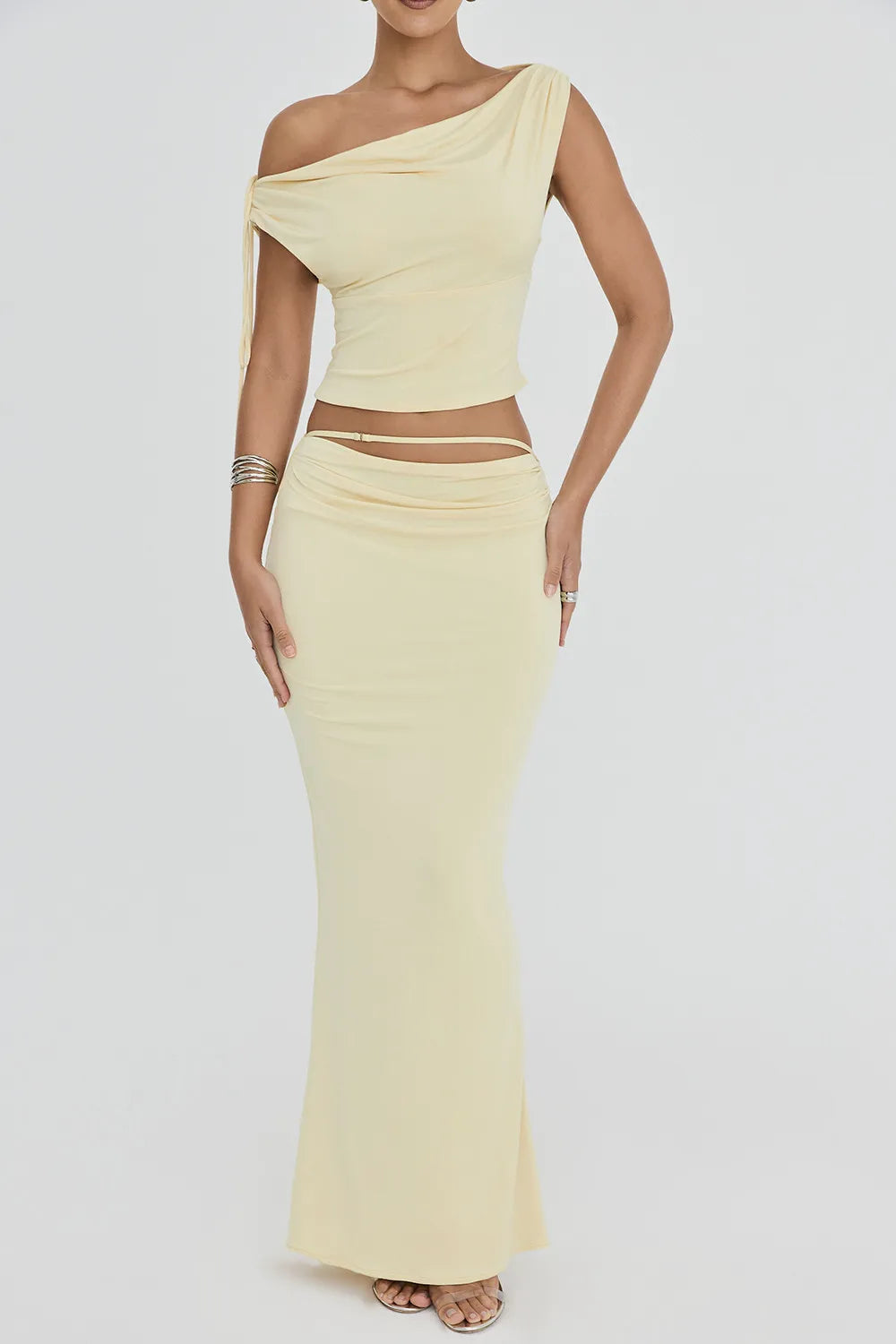 Mistress Rocks Creme Brûlée Maxi Skirt - SALE