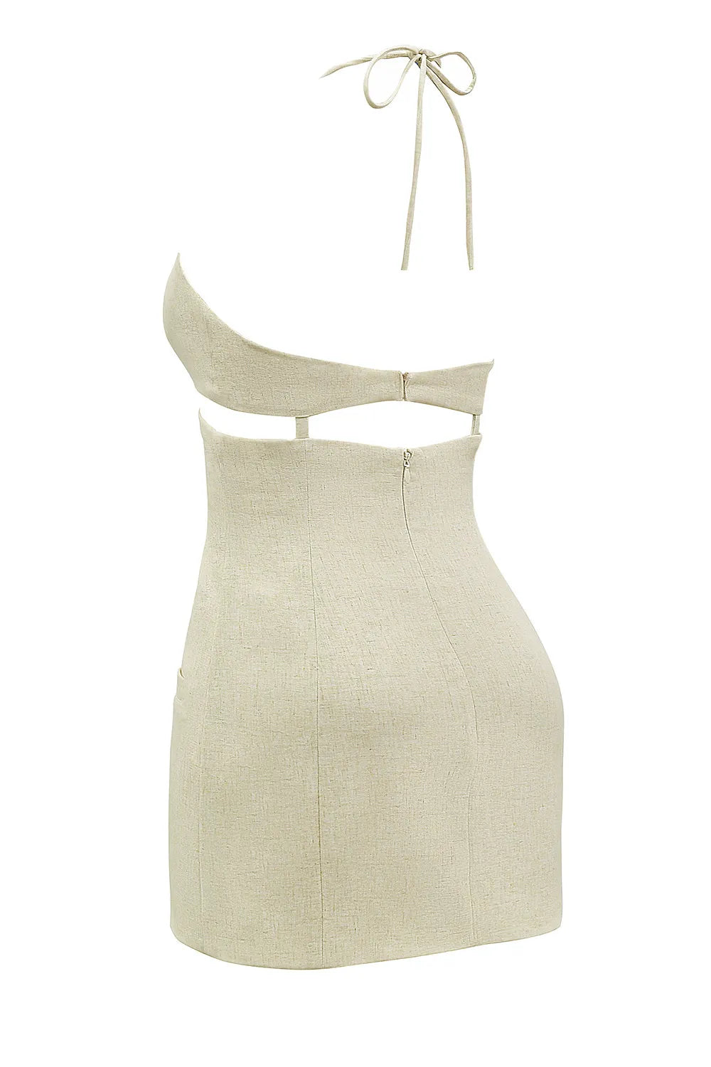 Mistress Rocks Butterscotch Cutout Halter Mini Dress - SALE