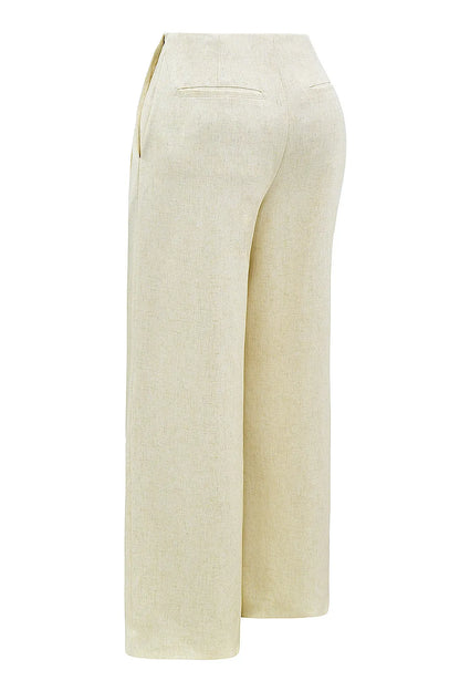 Mistress Rocks Butterscotch Pleated Trousers - SALE