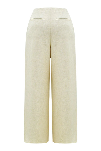 Mistress Rocks Butterscotch Pleated Trousers - SALE