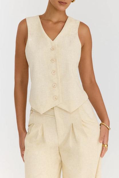 Mistress Rocks Butterscotch Waistcoat - SALE