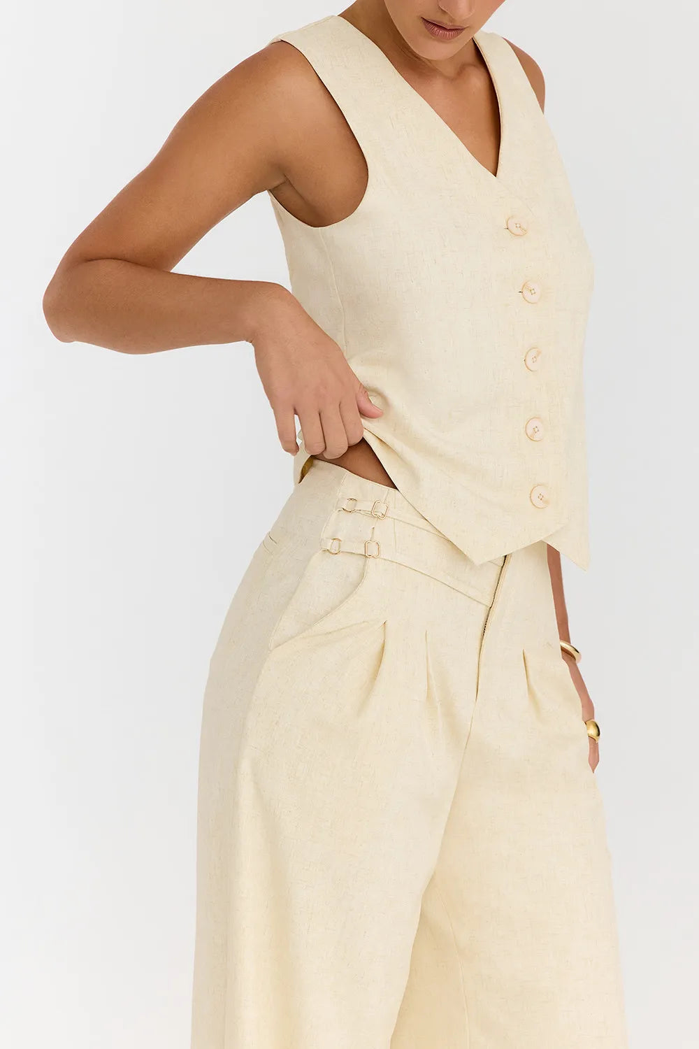 Mistress Rocks Butterscotch Waistcoat - SALE
