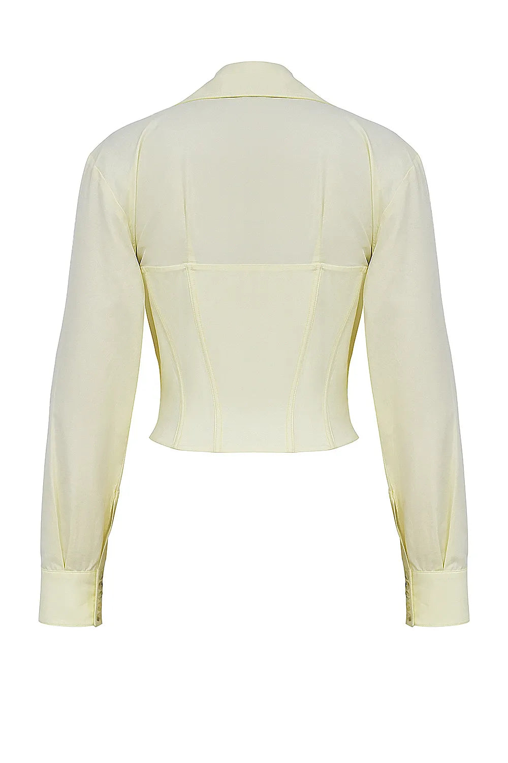 Mistress Rocks Vanilla Plunge Corset Shirt - SALE
