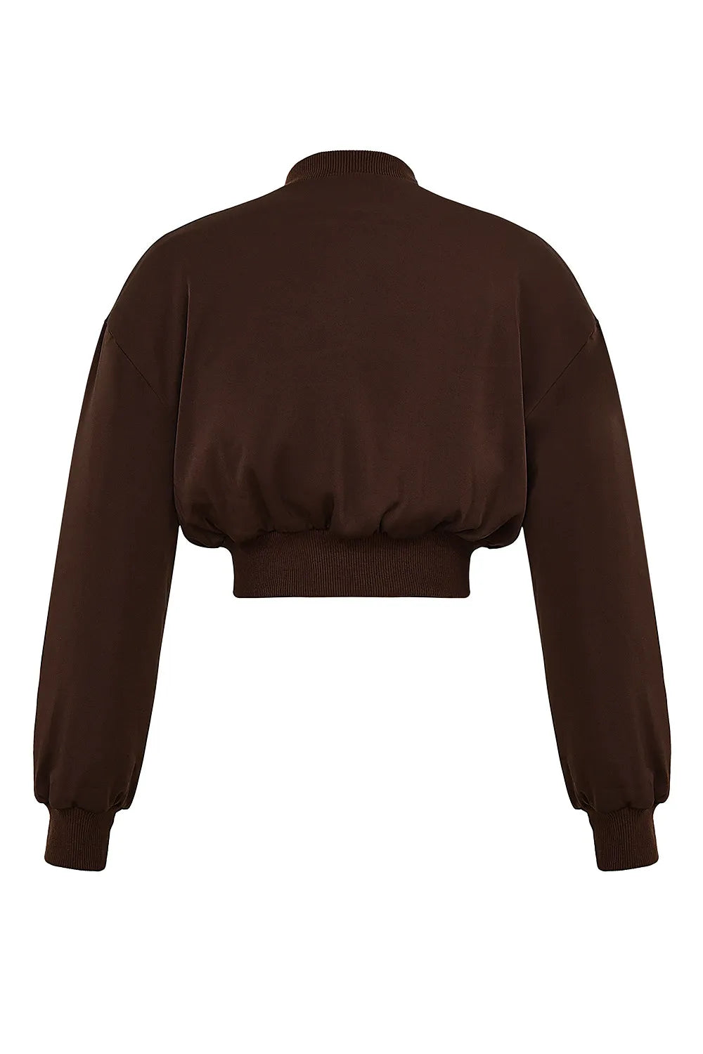 Mistress Rocks Cocoa Cropped Bomber Jacket - SALE