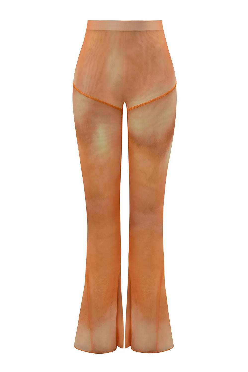 Mistress Rocks Orange Ombre Flared Trousers - SALE