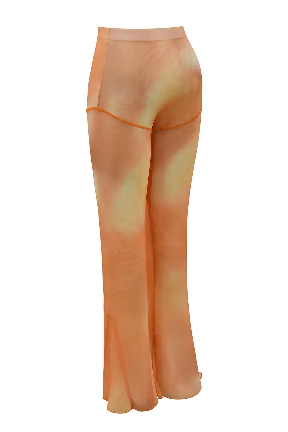 Mistress Rocks Orange Ombre Flared Trousers - SALE