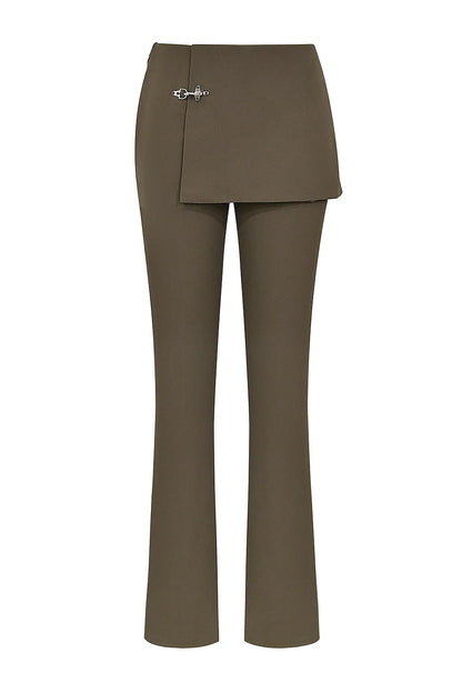 Mistress Rocks Earth Skirt Panel Trousers - SALE