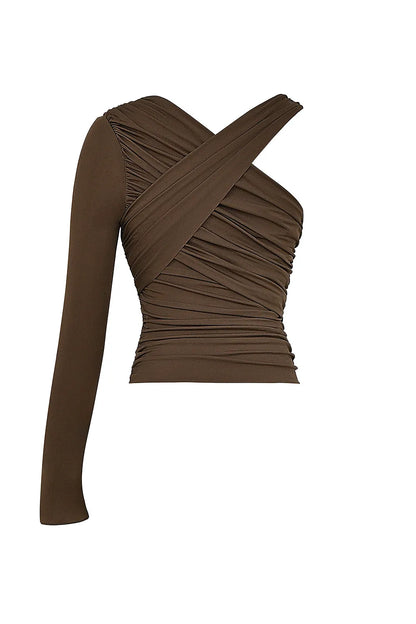 Mistress Rocks Earth Gathered One Sleeve Top - SALE