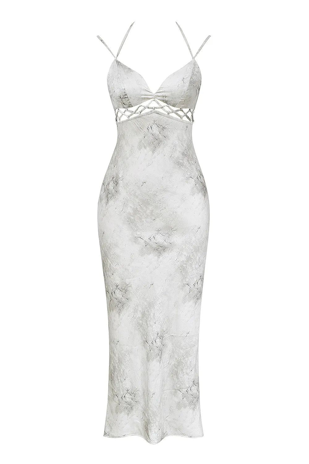 Mistress Rocks Marble Satin Slip Dress - SALE