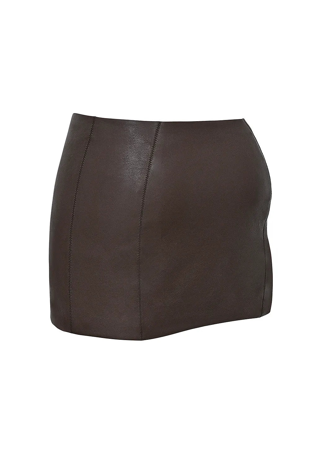 Mistress Rocks Earth Vegan Leather Mini Skirt - SALE