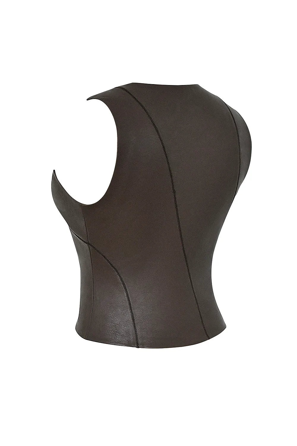 Mistress Rocks Earth Vegan Leather Sleeveless Top - SALE