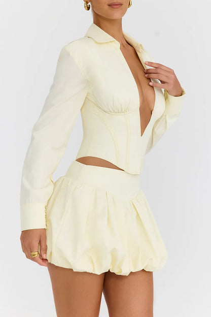 Mistress Rocks Vanilla Puff Ball Skirt - SALE