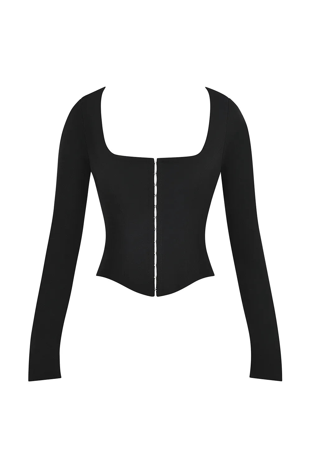 Mistress Rocks Black Long Sleeve Corset - SALE