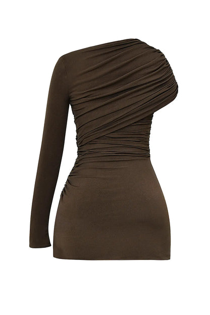 Mistress Rocks Earth Gathered Mini Dress - SALE
