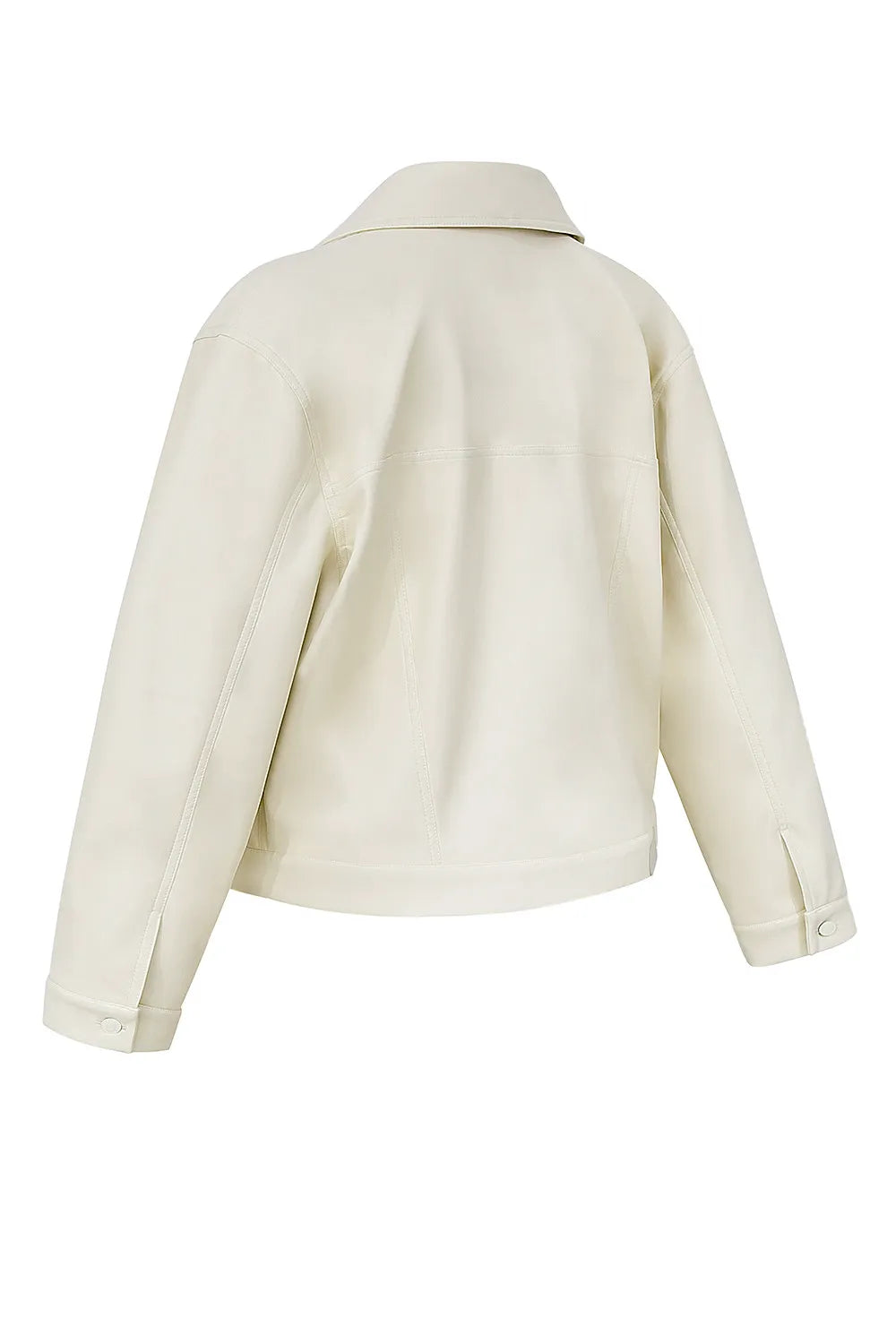Mistress Rocks Cream Vegan Leather Jacket - SALE