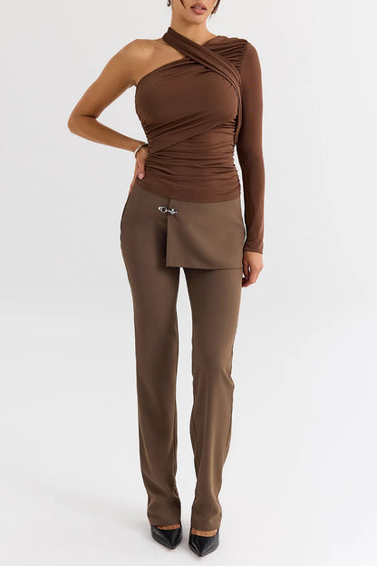 Mistress Rocks Earth Skirt Panel Trousers - SALE