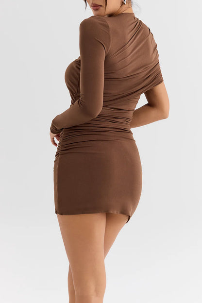 Mistress Rocks Earth Gathered Mini Dress - SALE