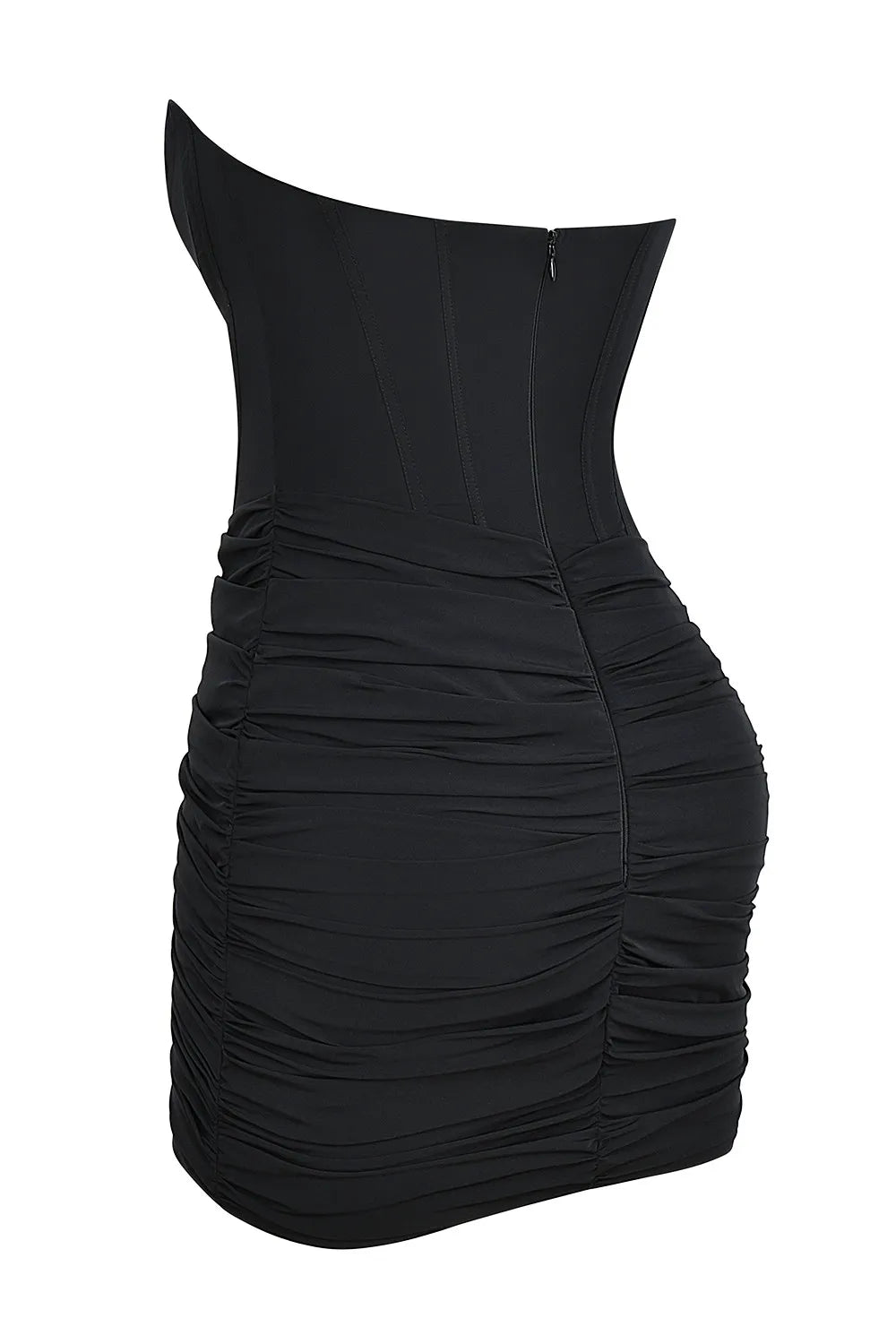 Mistress Rocks Black Strapless Corset Mini Dress - SALE
