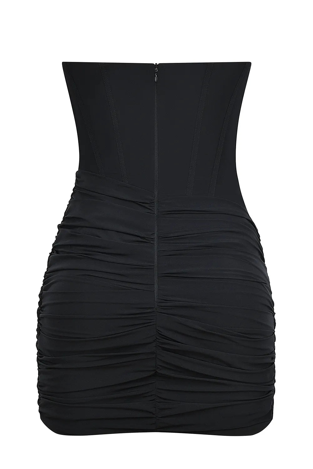 Mistress Rocks Black Strapless Corset Mini Dress - SALE