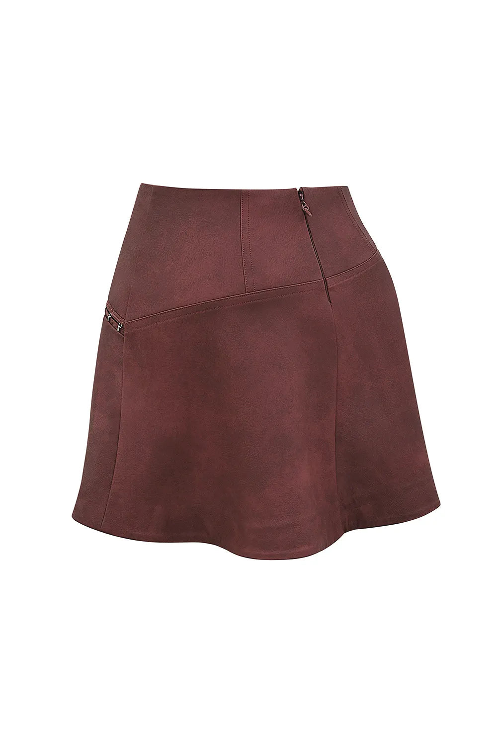 Mistress Rocks Cherry Vegan Leather Mini Skirt - SALE