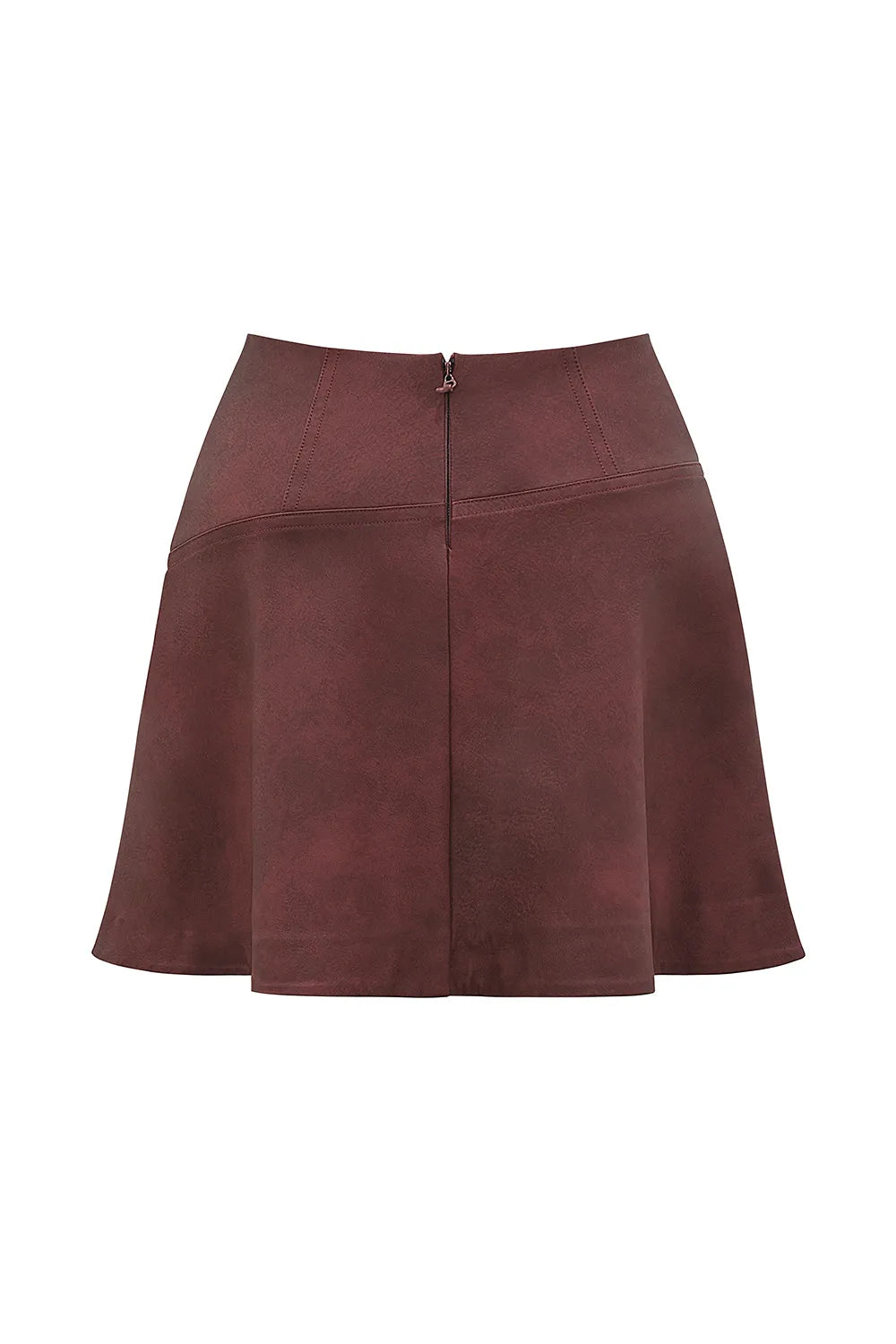 Mistress Rocks Cherry Vegan Leather Mini Skirt - SALE