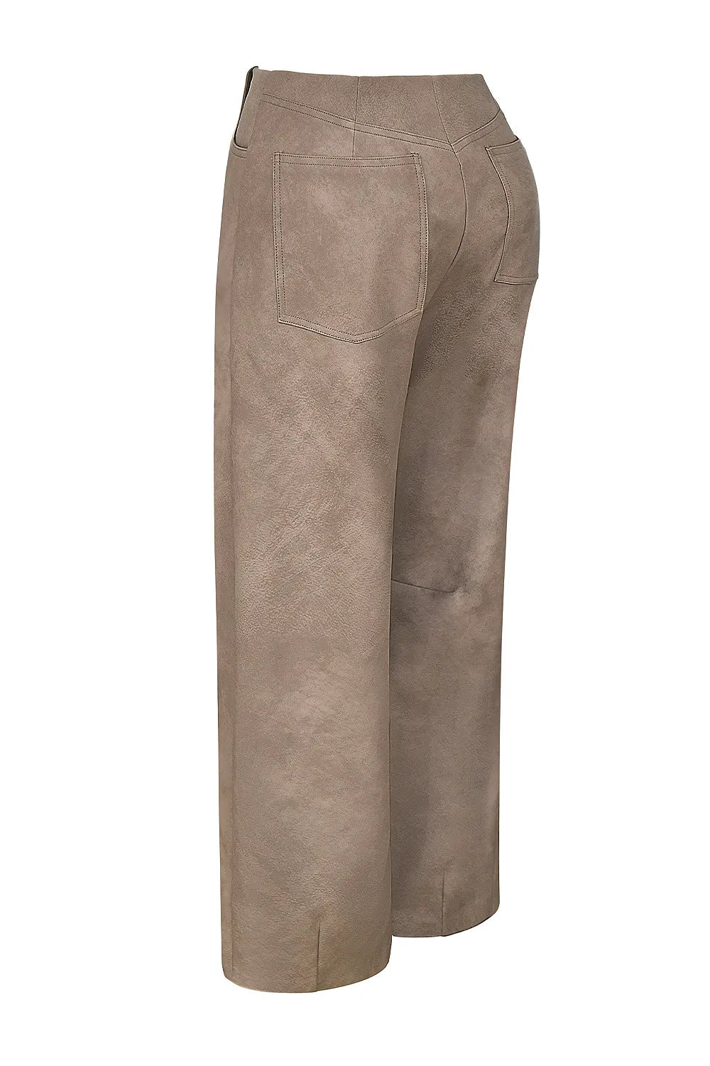 Mistress Rocks Mocha Vegan Leather Balloon Trousers - SALE