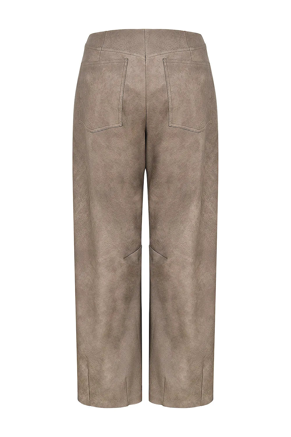Mistress Rocks Mocha Vegan Leather Balloon Trousers - SALE