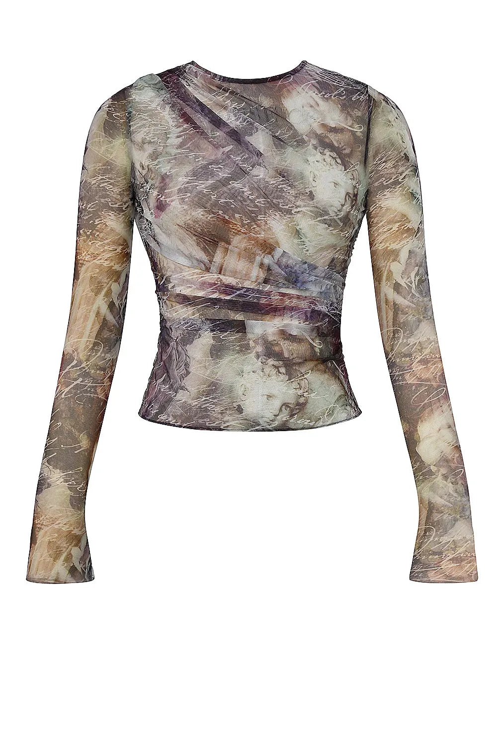Mistress Rocks Draped Printed Top - SALE