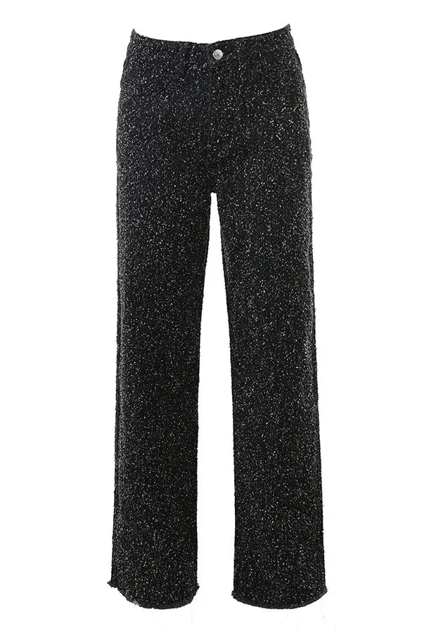 Mistress Rocks Distressed Black Denim Baggy Jeans - SALE