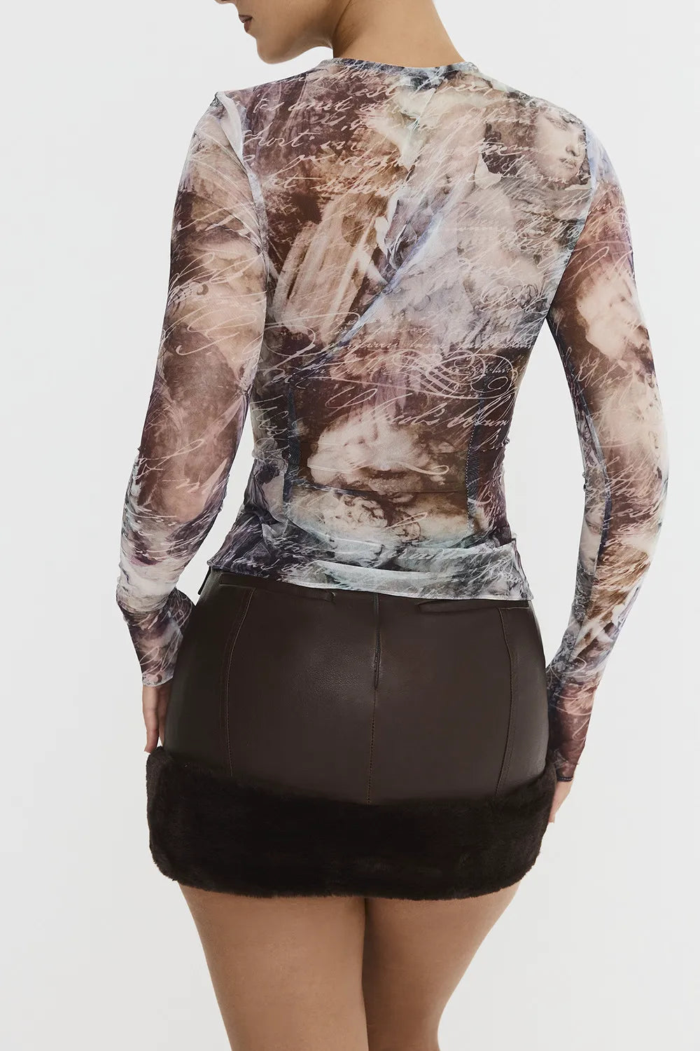 Mistress Rocks Draped Printed Top - SALE