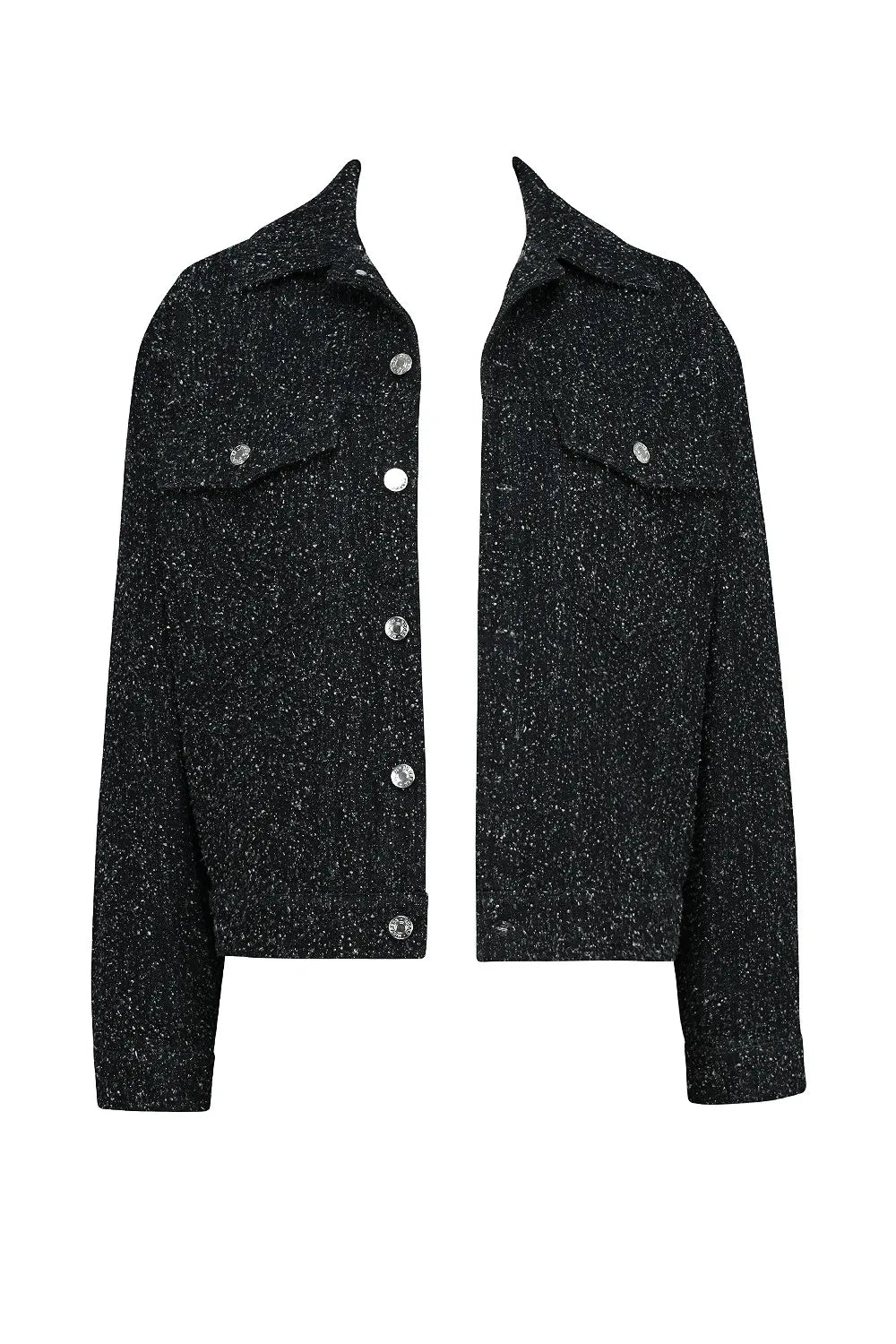 Mistress Rocks Distressed Black Denim Jacket - SALE