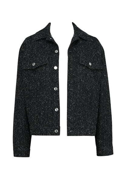 Mistress Rocks Distressed Black Denim Jacket - SALE