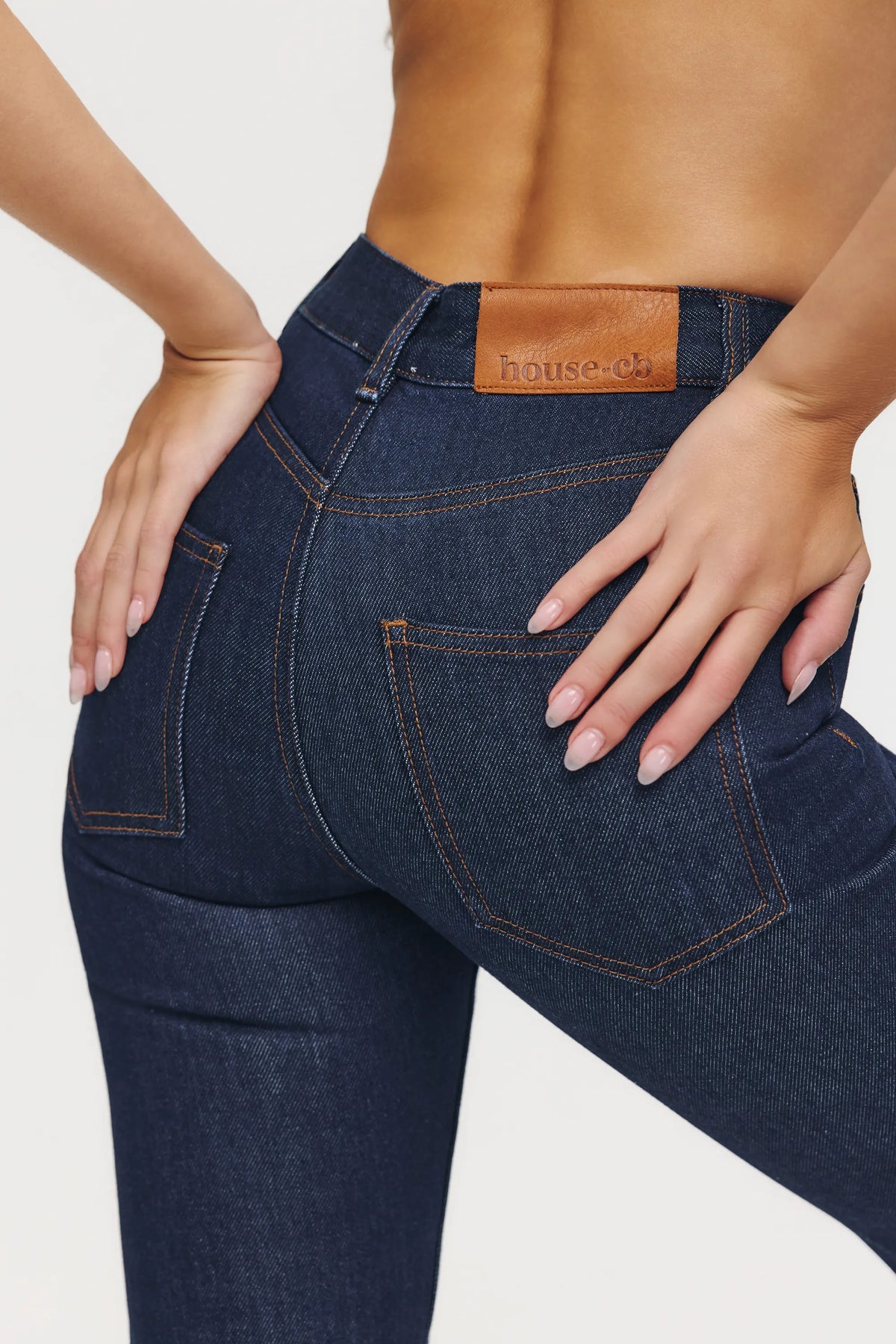 The Classic Dark Wash Mid-Rise Slim Bootcut Jeans