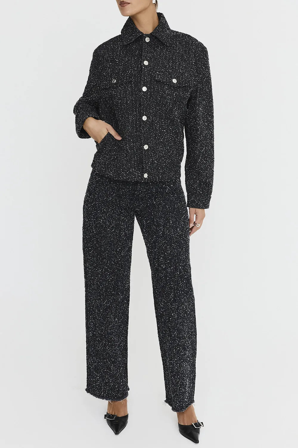 Mistress Rocks Distressed Black Denim Baggy Jeans - SALE