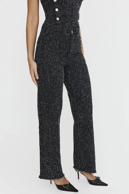 Mistress Rocks Distressed Black Denim Baggy Jeans - SALE