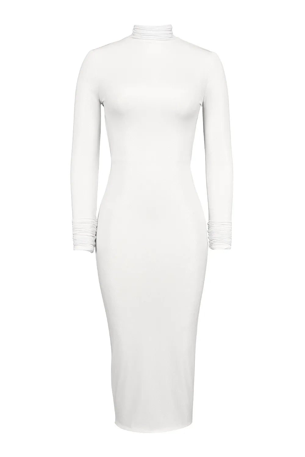Mistress Rocks White Glitter Jersey Open Back Midi Dress - SALE