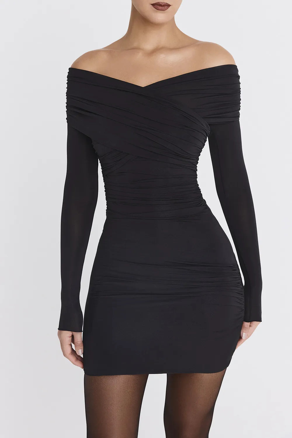 Mistress Rocks Black Layered Glitter Mini Dress - SALE