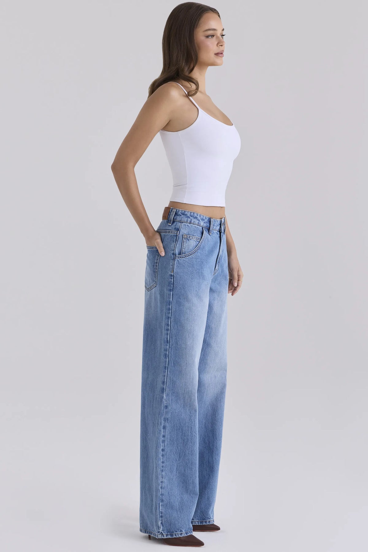 The Boyfriend Light Wash Low-Rise Baggy Jeans