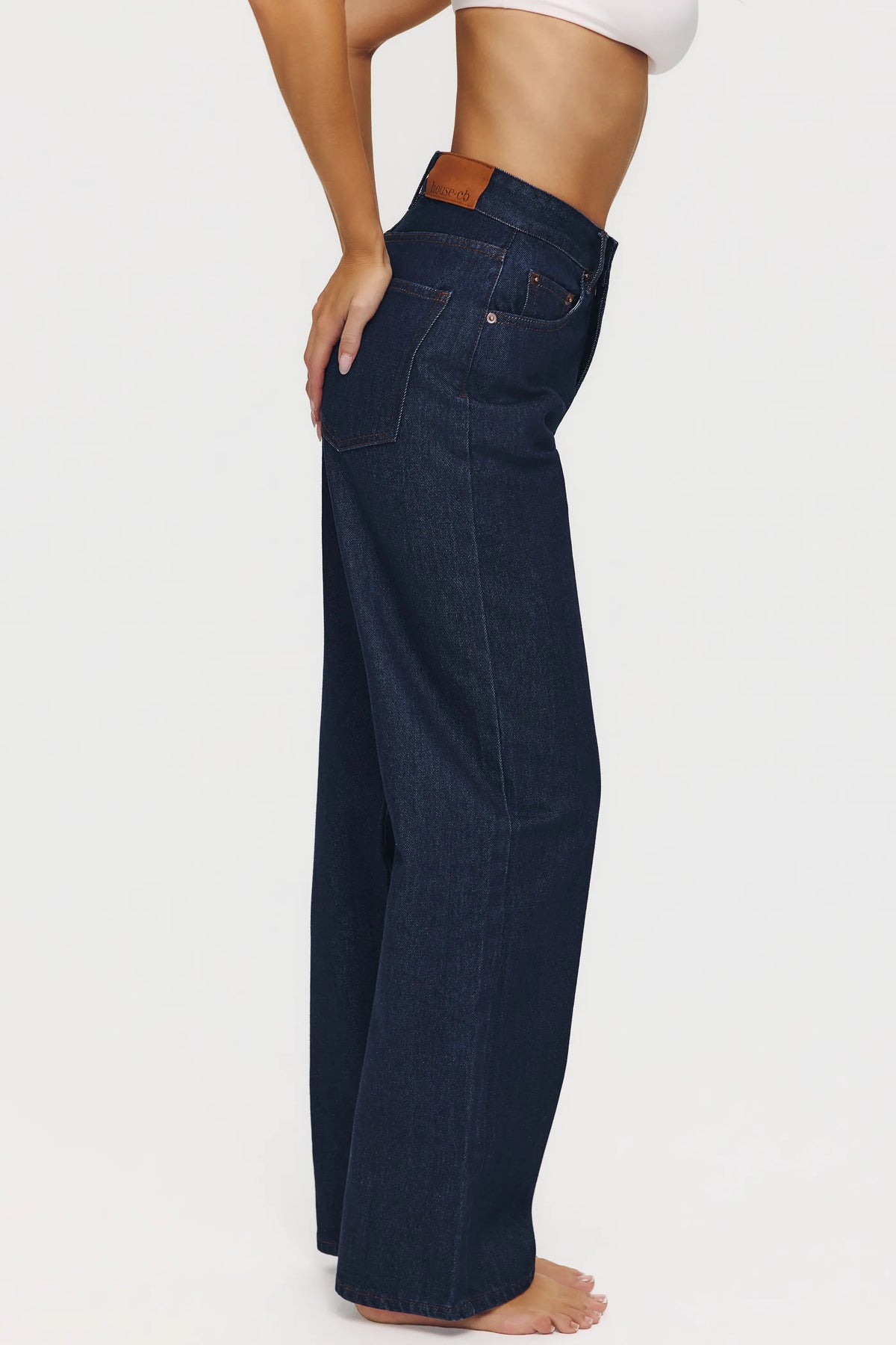 The Slim Boyfriend Dark Wash Straight-Leg Jeans