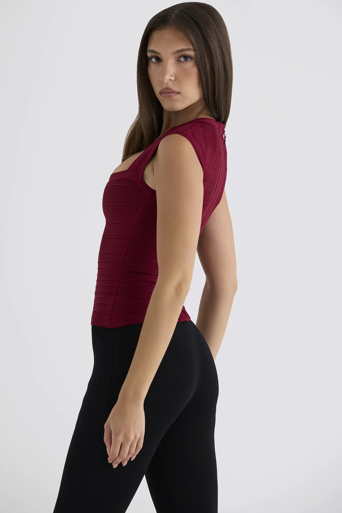 The 90’s Ruby Cap Sleeve Bandage Top