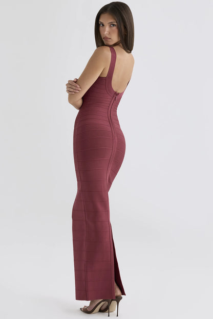 The OG Cosmetic Pink Bandage Maxi Dress