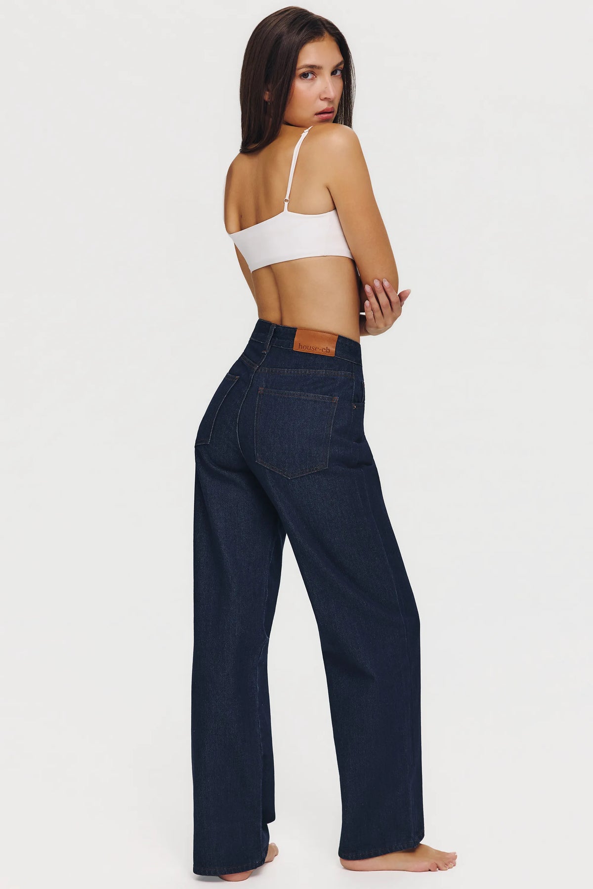 The Slim Boyfriend Dark Wash Straight-Leg Jeans
