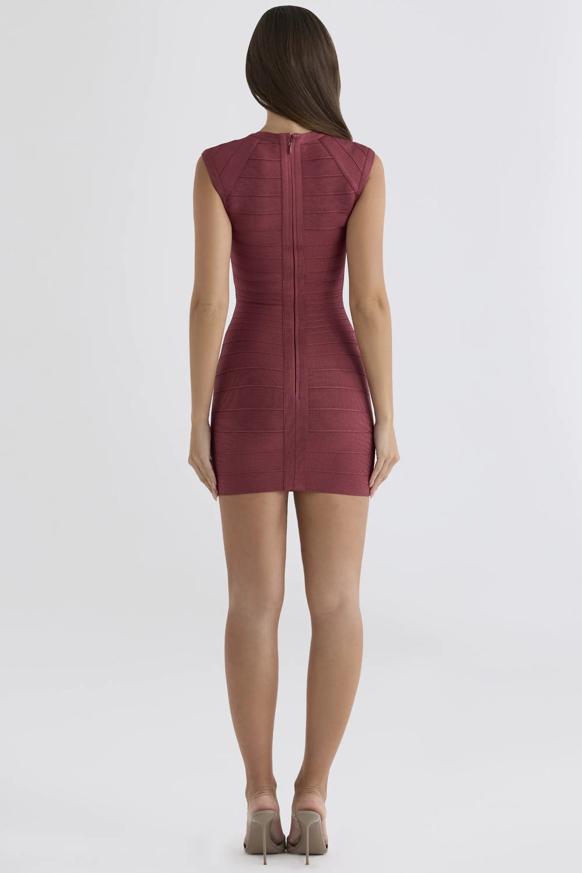 The 90’s Cosmetic Pink Cap Sleeve Bandage Mini Dress