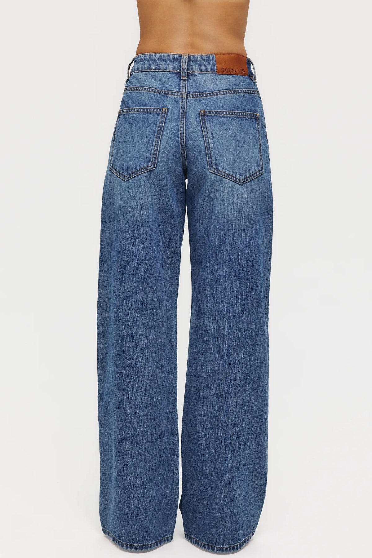 The Boyfriend Medium Wash Low-Rise Baggy Jeans