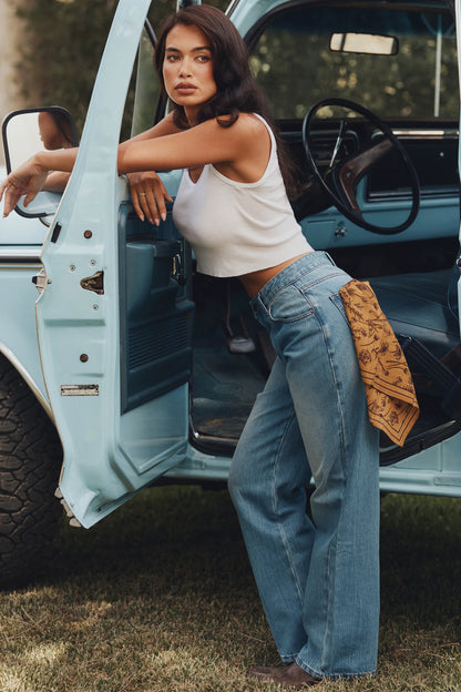 The Slim Boyfriend Light Wash Straight-Leg Jeans