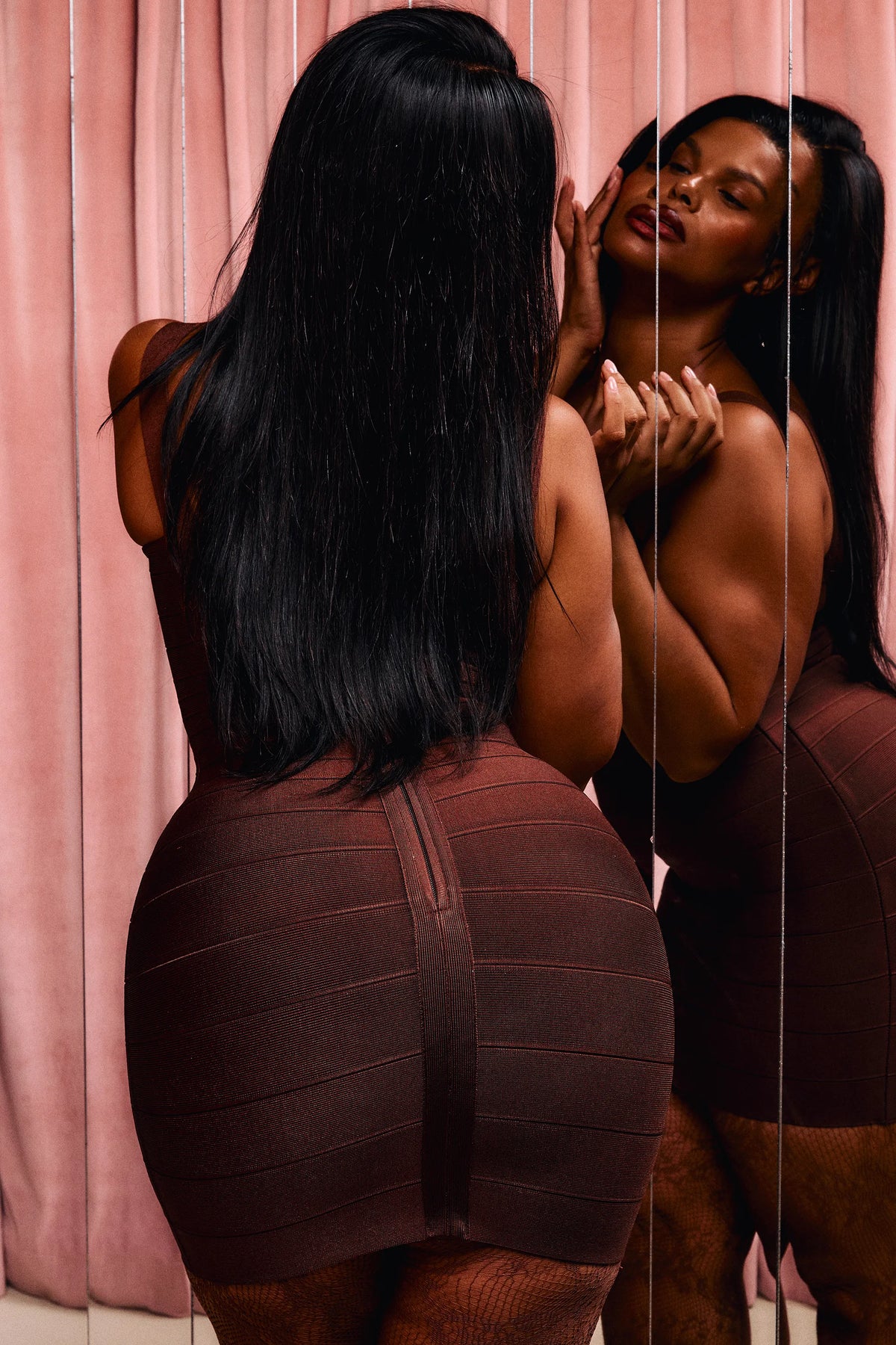 The OG Bronze Bandage Mini Dress