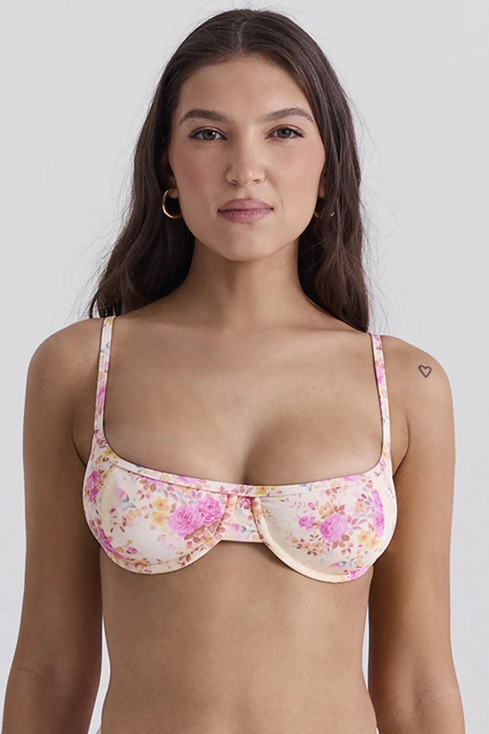 Antibes Floral Print Underwired Bikini Top