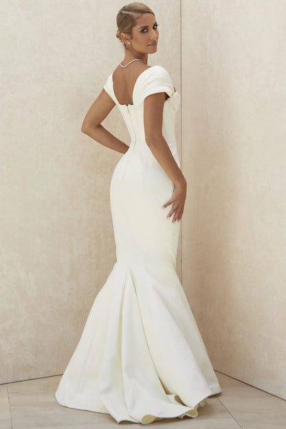 Antoinette Ivory Corset Off Shoulder Bridal Gown - Limited Edition